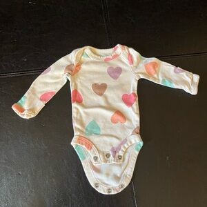 Heart Patterned Baby One Piece